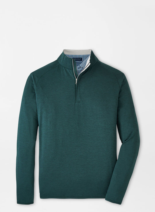 Peter Millar Stealth Performance Quarter-Zip In Lacinato