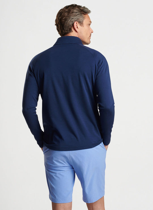 Peter Millar Excursionist Flex Performance Pullover In Navy