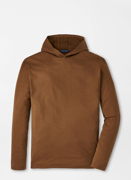 Peter Millar Excursionist Flex Hoodie In Walnut