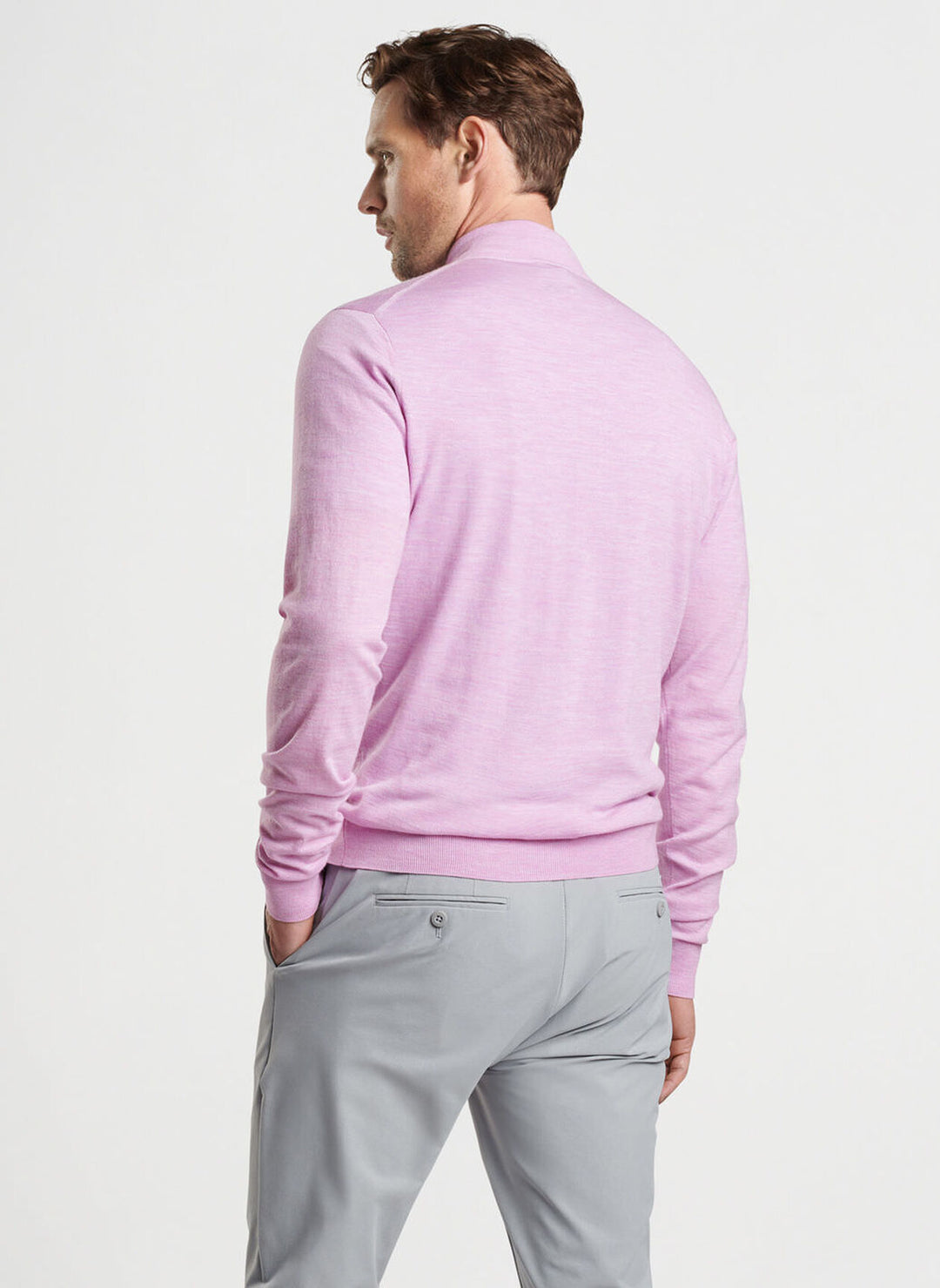 Peter Millar Excursionist Flex Quarter-Zip Sweater In Valencia