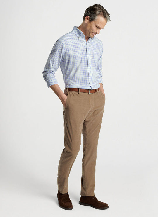 Peter Millar Moors Performance Poplin Sport Shirt In Elixir