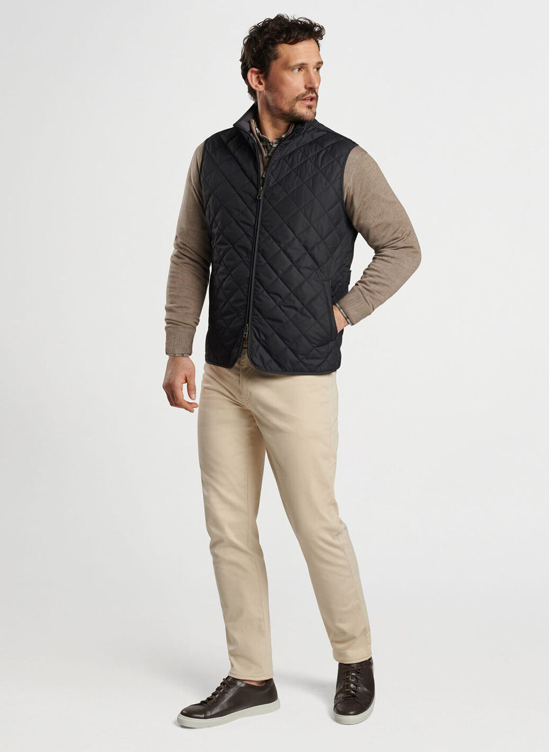 Peter Millar Essex Vest In Black