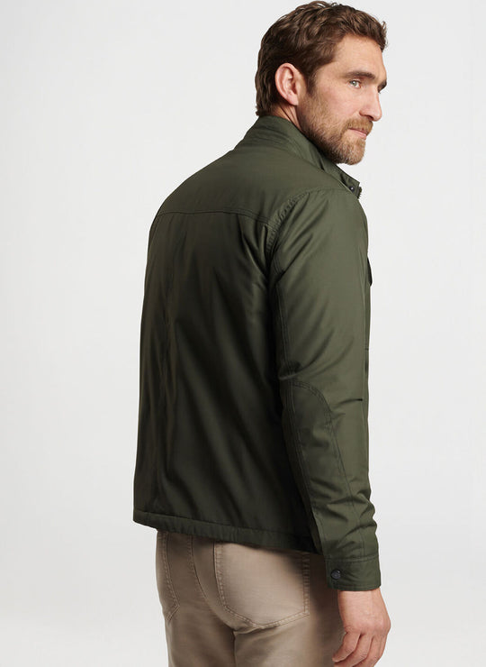 Peter Millar Norfolk Bomber In Dark Olive