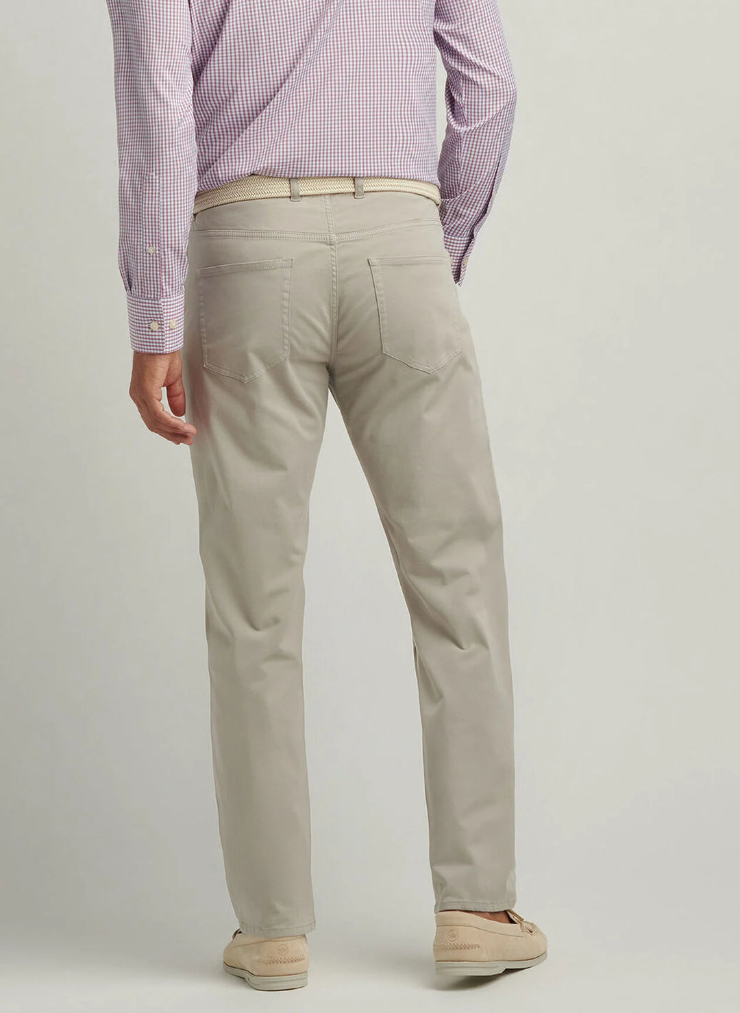 Peter Millar Signature Sateen Five-Pocket Pant In Mountain Grey