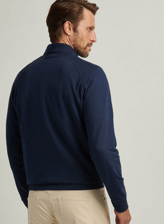 Peter Millar Lava Wash Quarter-Zip In Navy