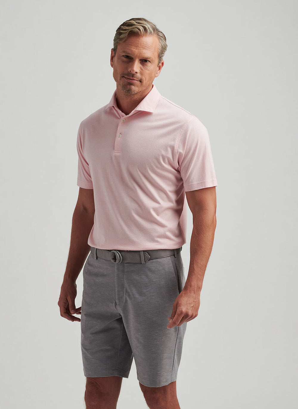 Peter Millar Surge Linen Blend Performance Short In Oslo Grey