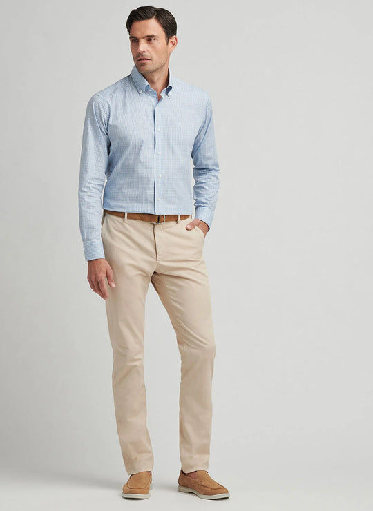 Peter Millar Somerset Flat-Front Pant In Sand