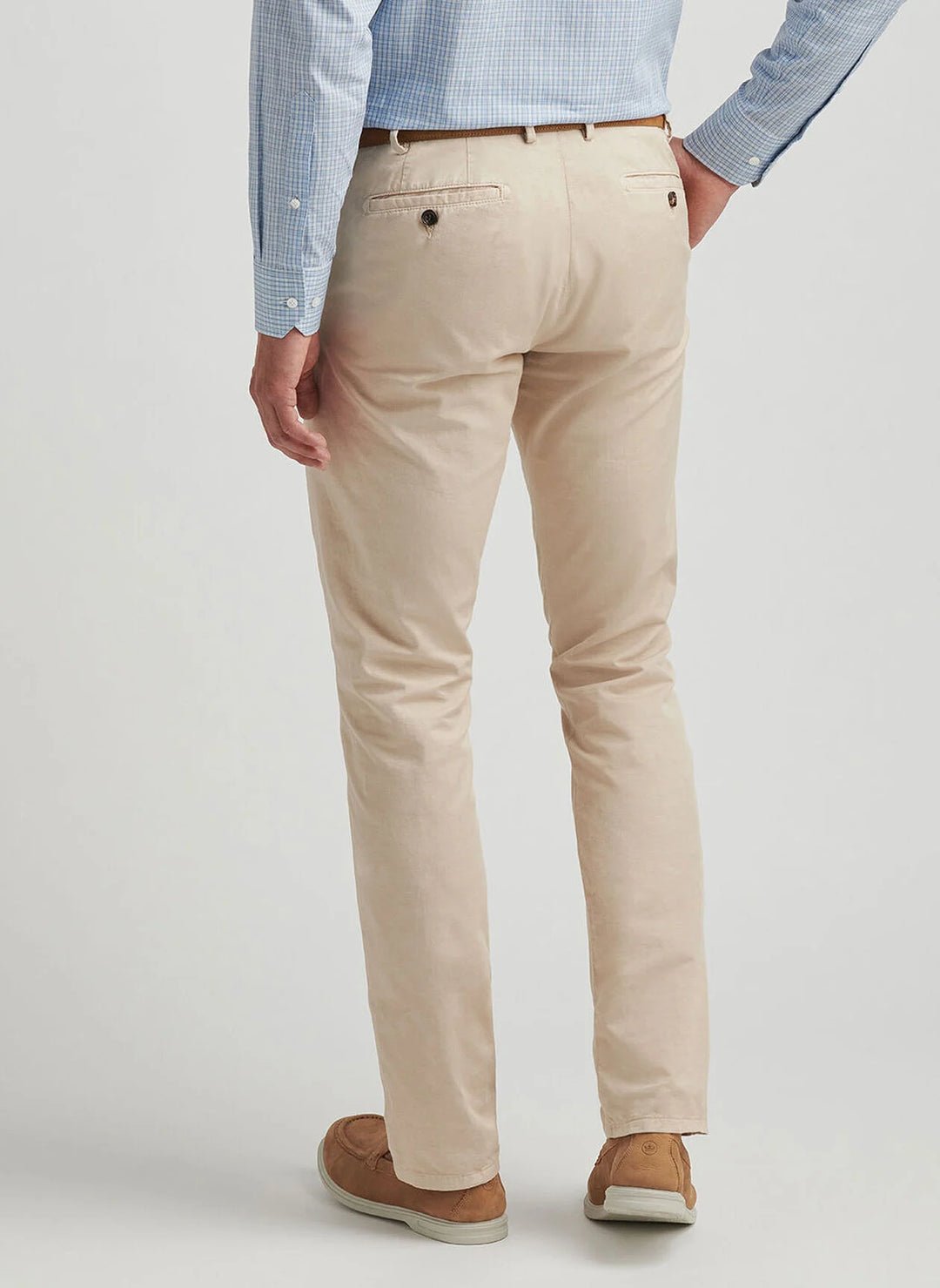 Peter Millar Somerset Flat-Front Pant In Sand