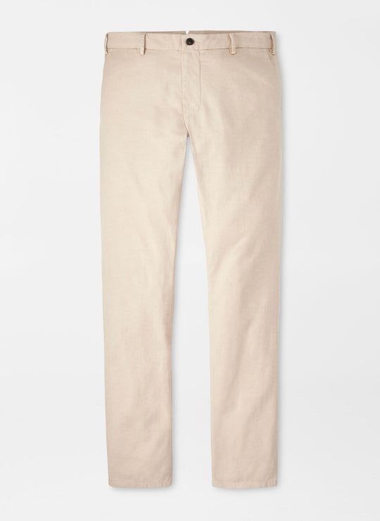 Peter Millar Somerset Flat-Front Pant In Sand