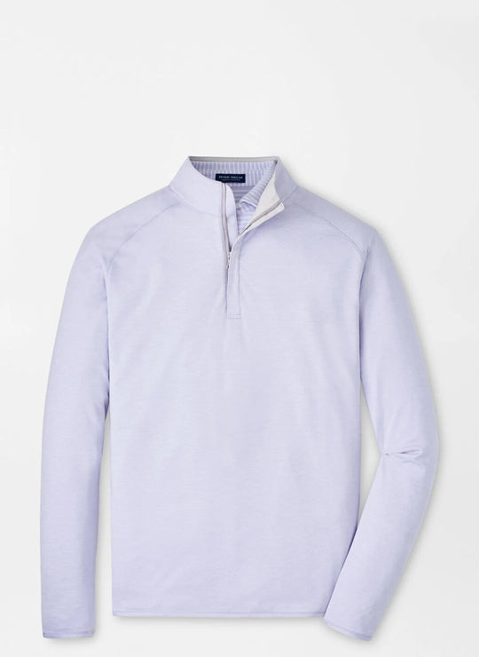 Peter Millar Stealth Performance Quarter-Zip In Lavender Moon