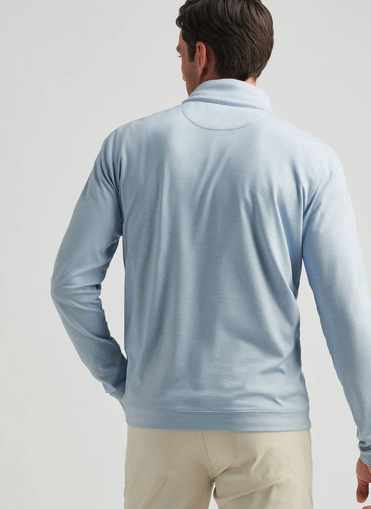 Peter Millar Albatross Cotton-Blend Piqué Quarter-Zip In Angelite