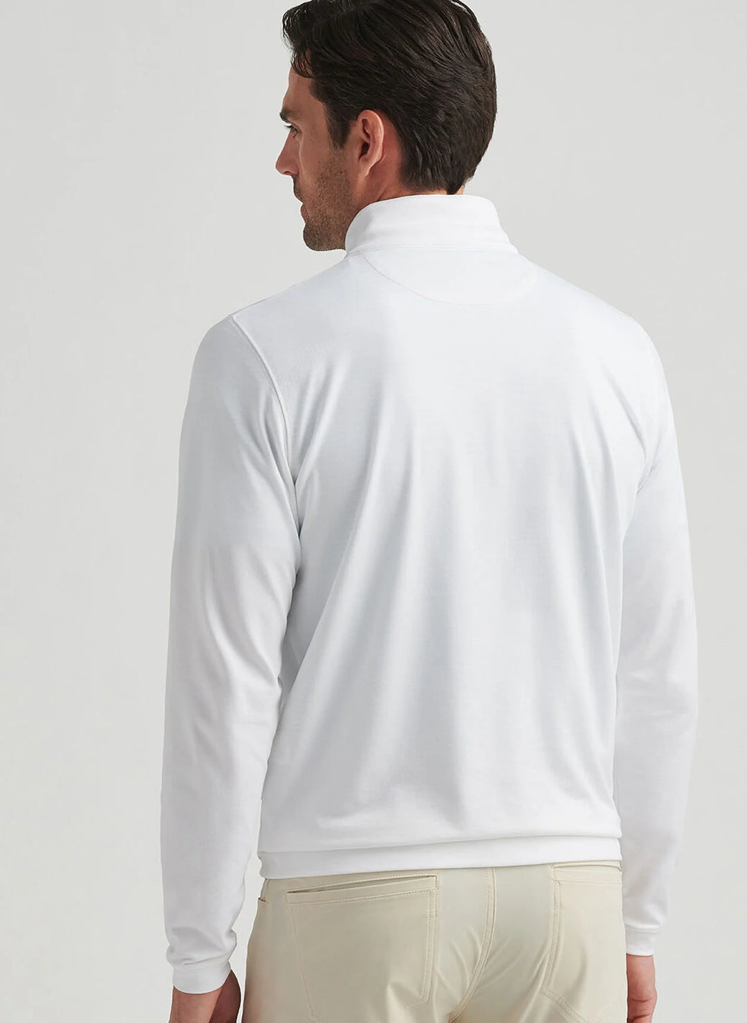 Peter Millar Albatross Cotton-Blend Piqué Quarter-Zip In White