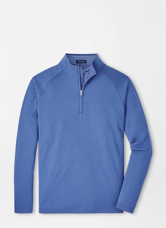 Peter Millar Excursionist Flex Performance Pullover In Ocean Blue