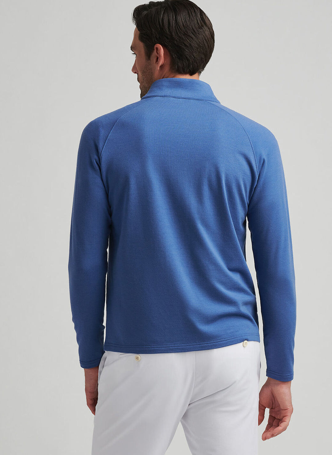 Peter Millar Excursionist Flex Performance Pullover In Ocean Blue