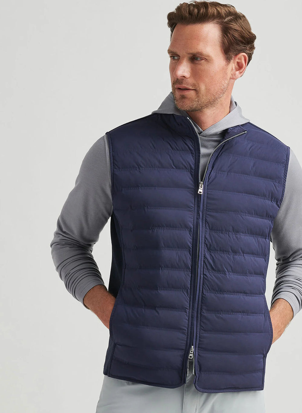 Peter Millar Winsome Hybrid Vest In Navy