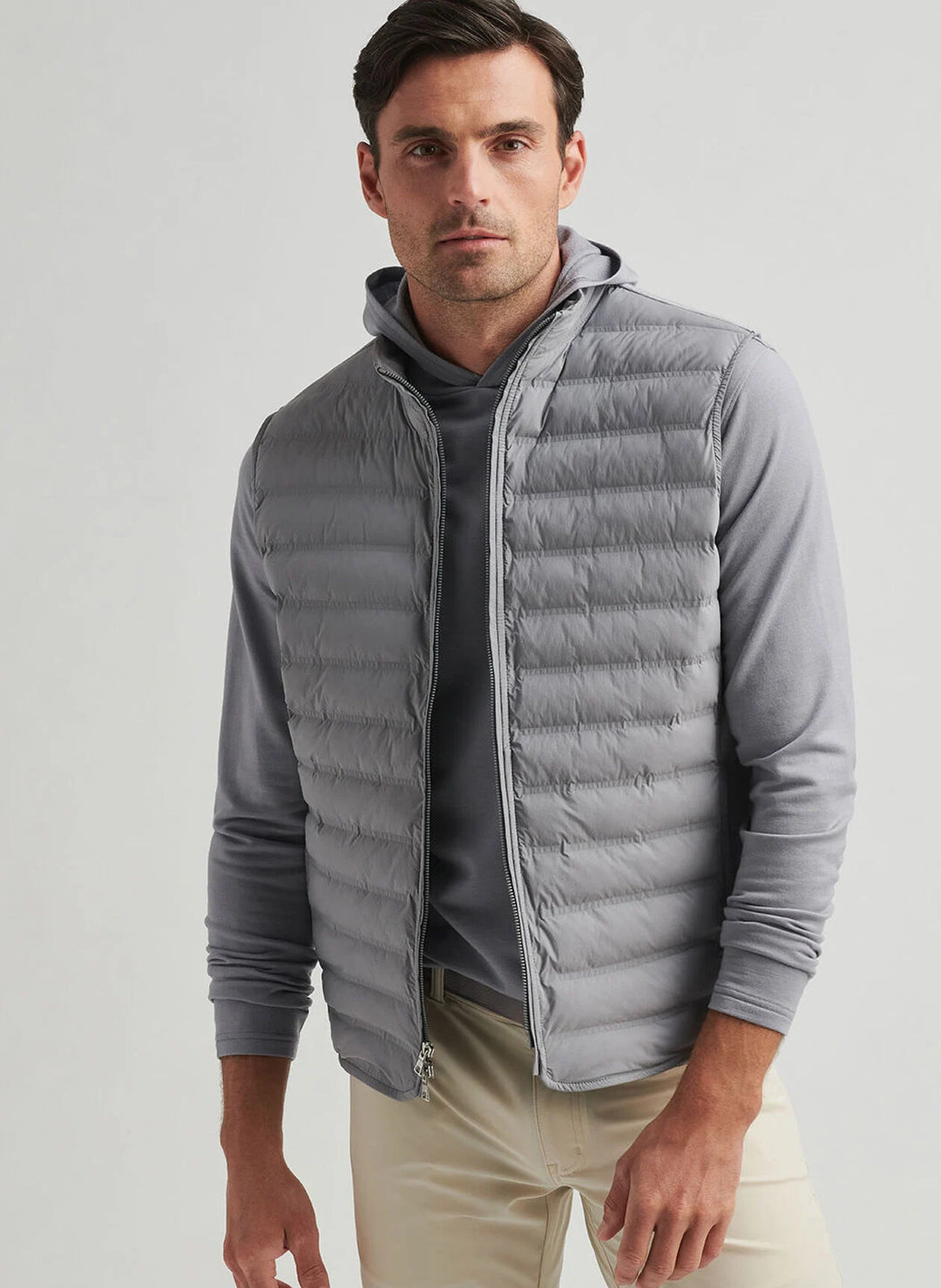 Peter Millar Winsome Hybrid Vest In Oslo Grey