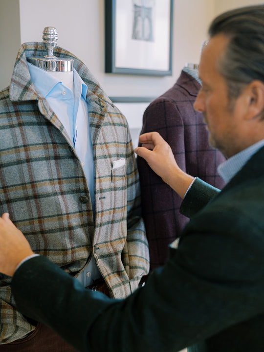 Ravazzolo Grey Plaid Jacket