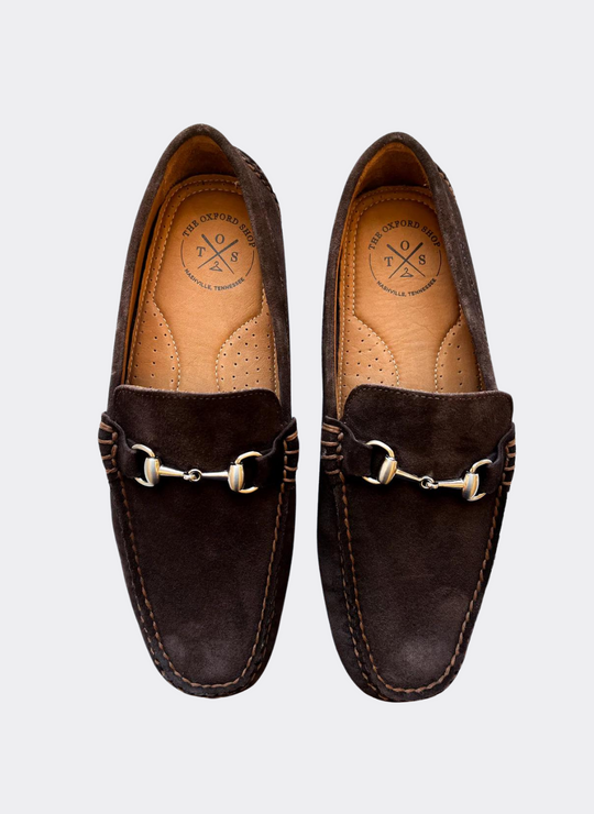 The Oxford Shop Eric Driver In Brown Suede