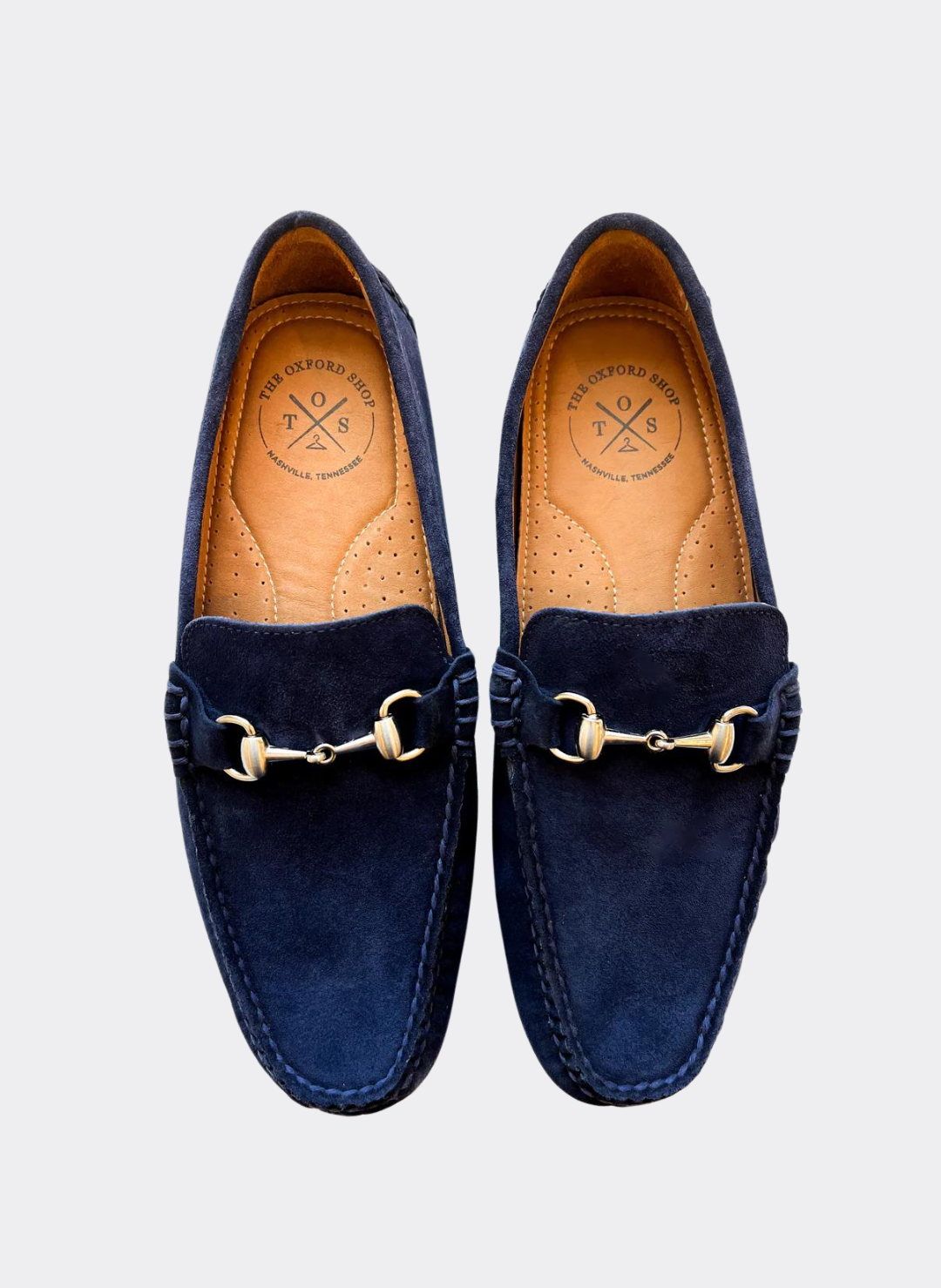 The Oxford Shop Eric Driver In Navy Suede