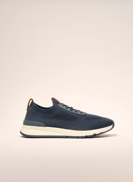 Johnnie-O Knit Mesh Runner In Navy