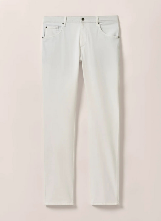 Johnnie-O Carmel Sateen 5-Pocket Pants In White