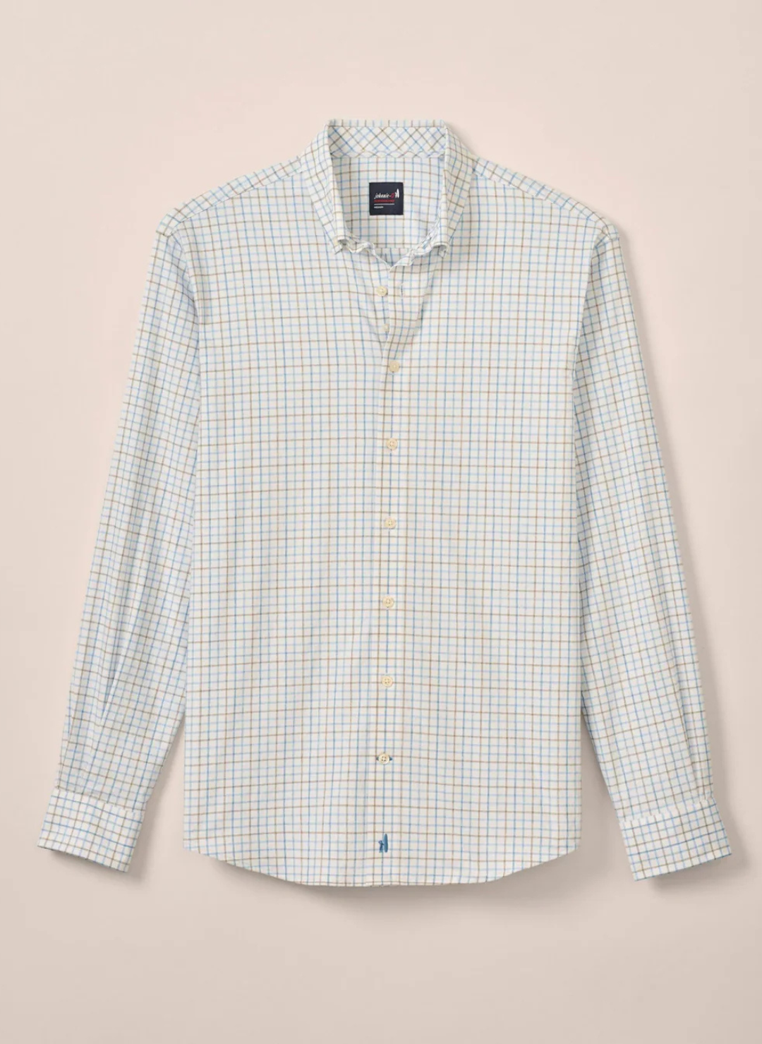 Johnnie-O Paddock Performance Button Up Shirt In Malibu