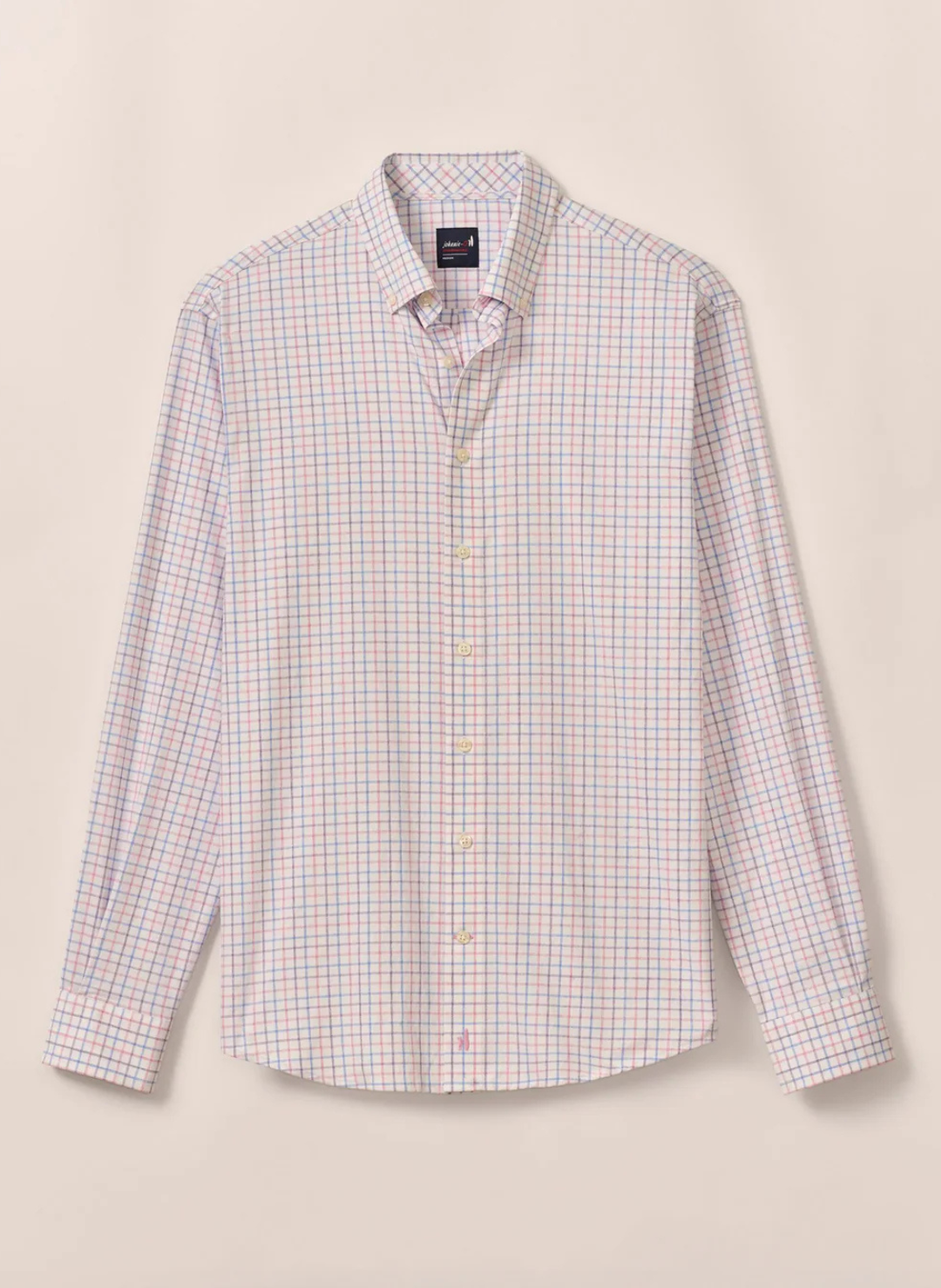 Johnnie-O Paddock Performance Button Up Shirt In Porto Pink