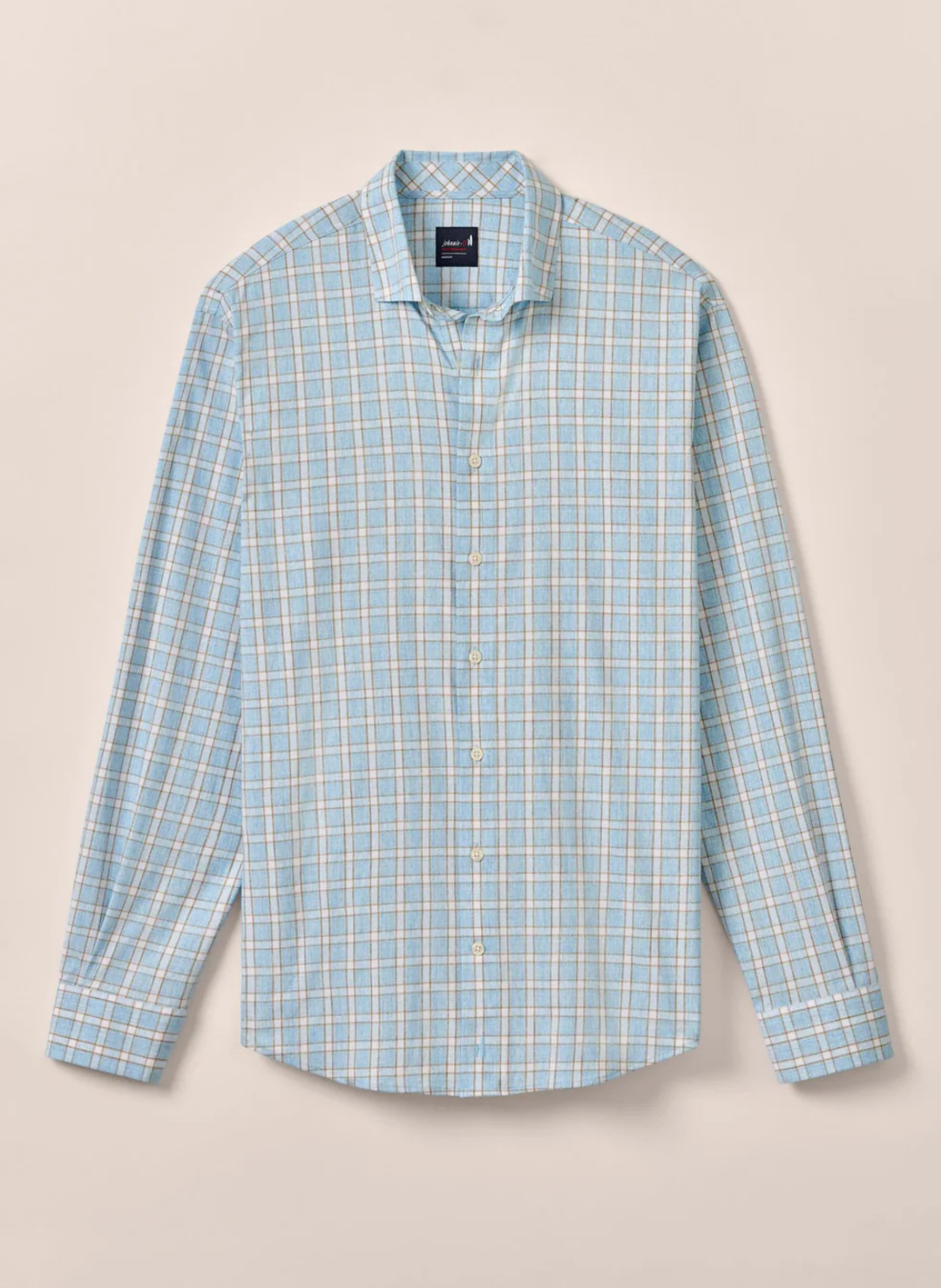 Johnnie-O Burleigh Performance Button Up Shirt In Malibu