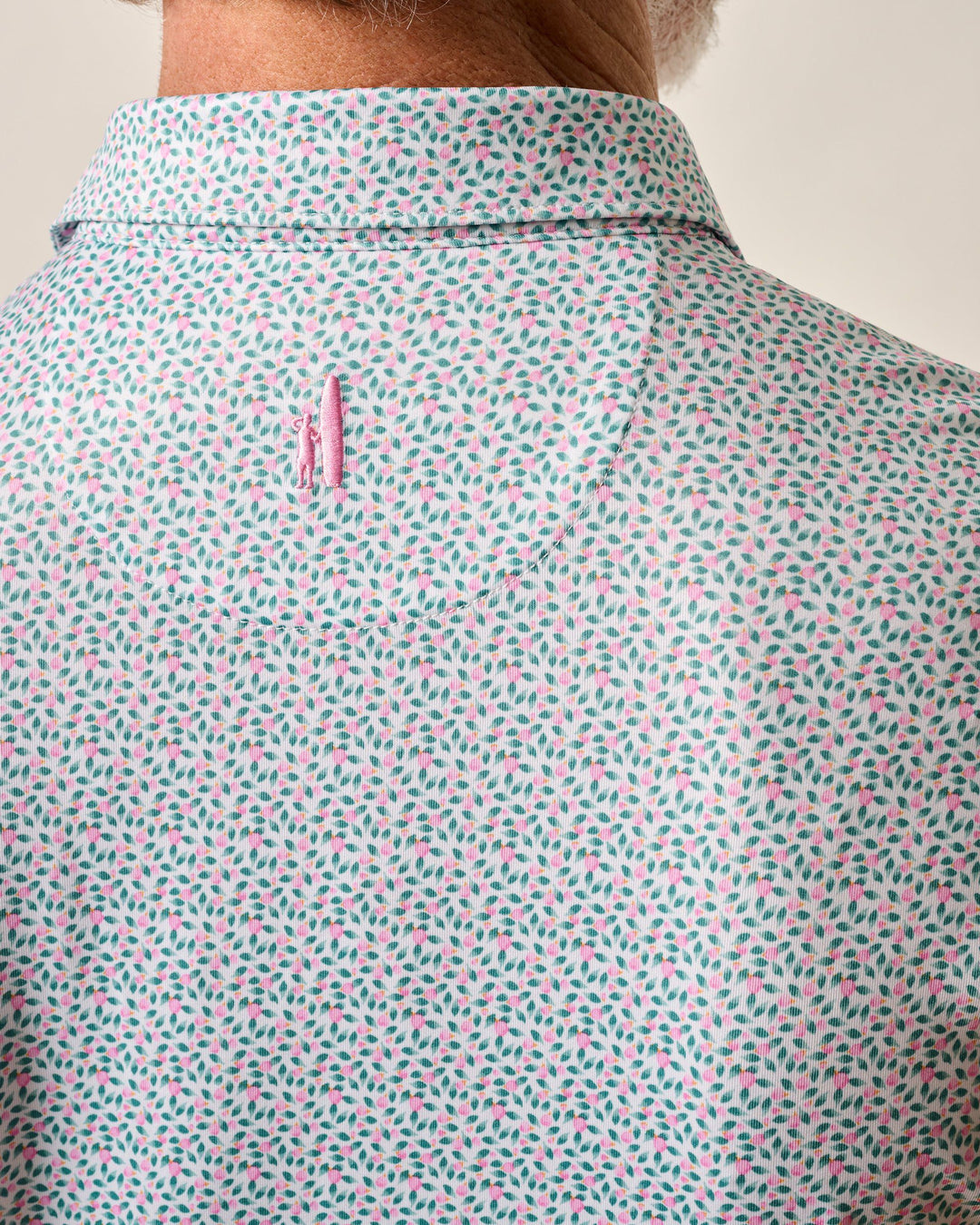 Johnnie-O Springwood Performance Jersey Polo In Porto Pink