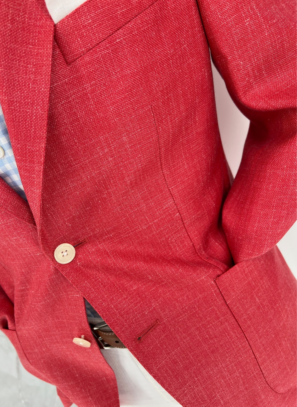 The Oxford Shop Washed Red Soft Jacket