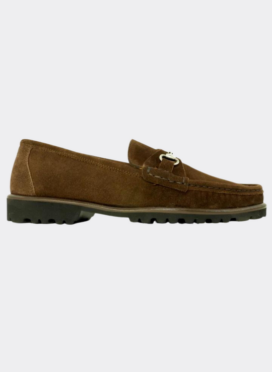 The Oxford Shop Wharton Bit Loafer In Brown